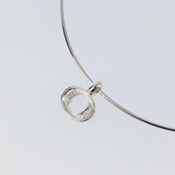 Christian Dior Choker metal Silver Auth - Picture 4 of 9